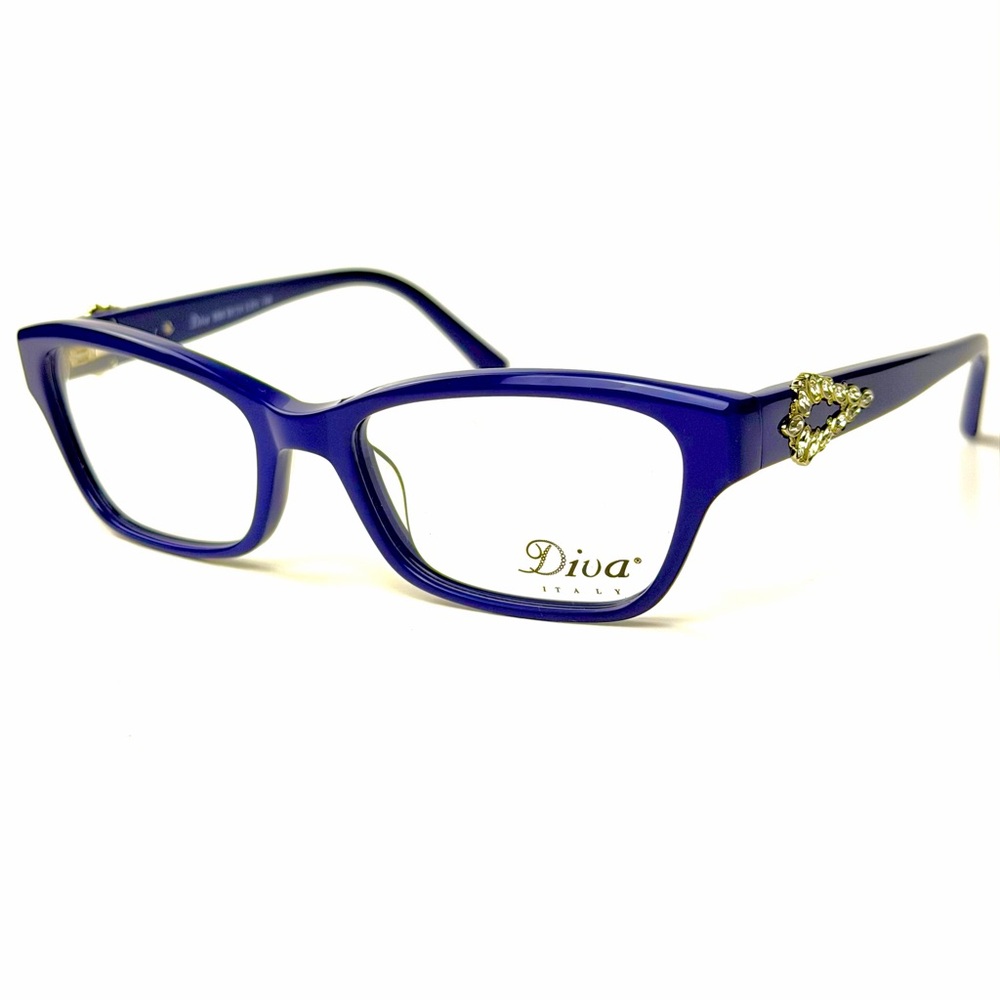 Diva 5385 C. 272 Blue Eyeglasses Brand New Authentic 53mm